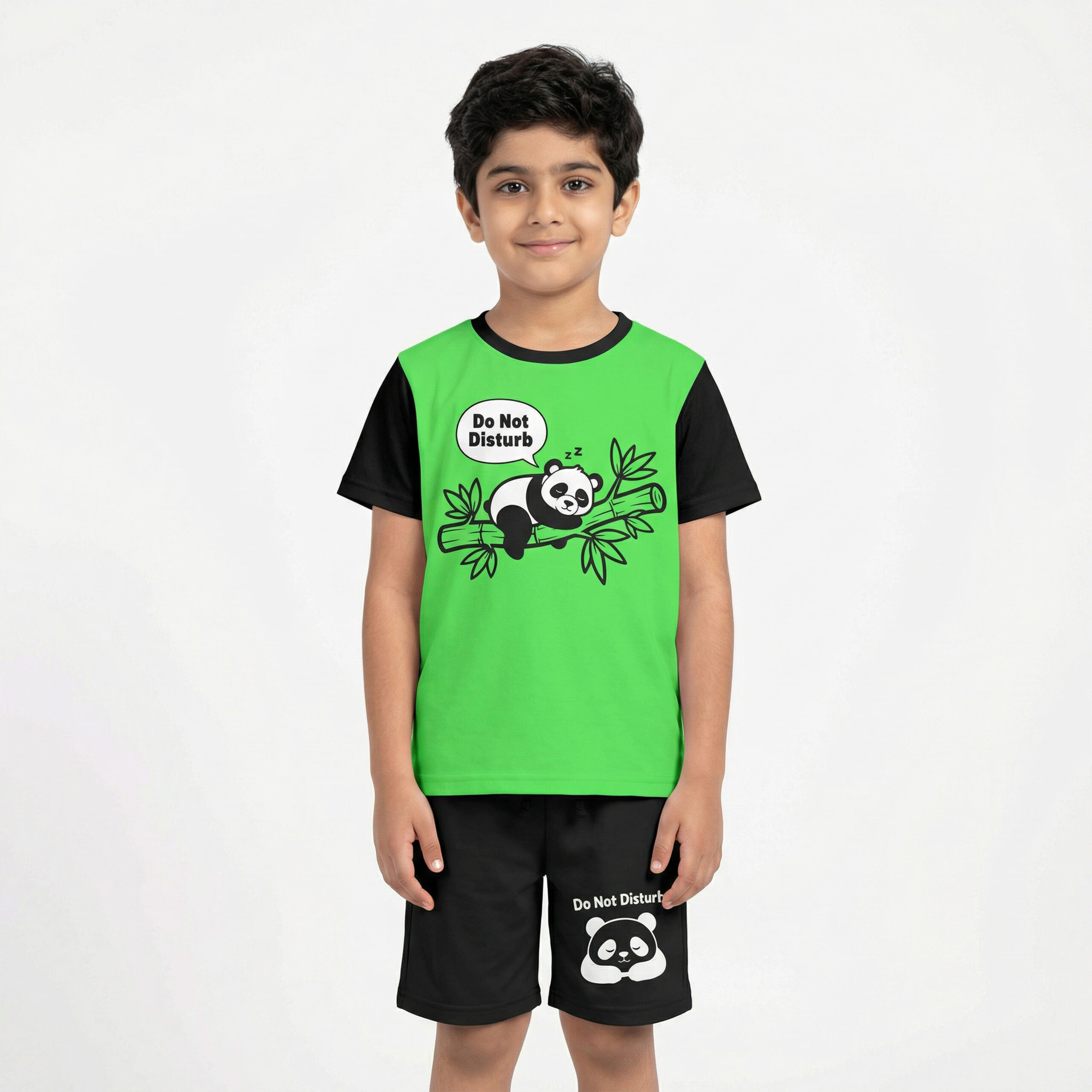 Cute panda “Do Not Disturb” Set, Comfy For Summer Playtime